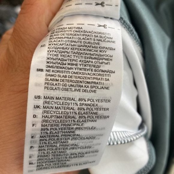 Adidas X Zoe Saldana Women Gray Blue U4U Aeroready 7/8 Leggings Plus Size 3X - Picture 14 of 15